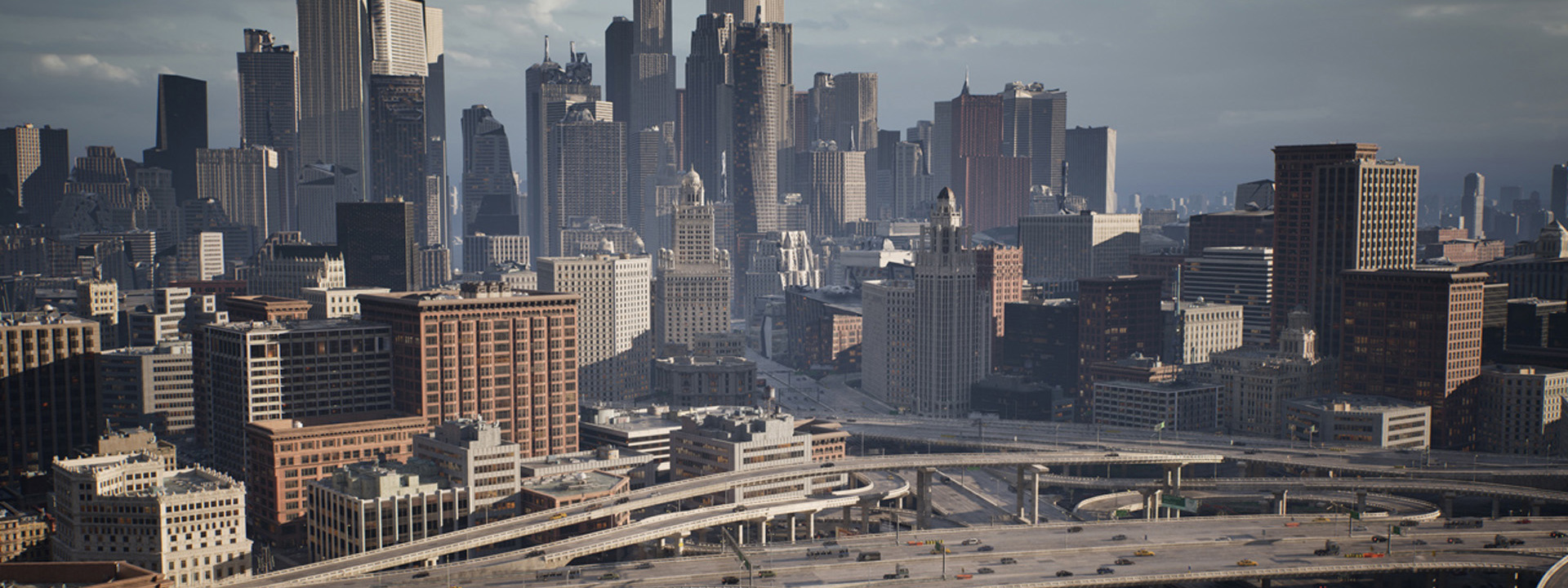 Eine Großstadt mit Leben