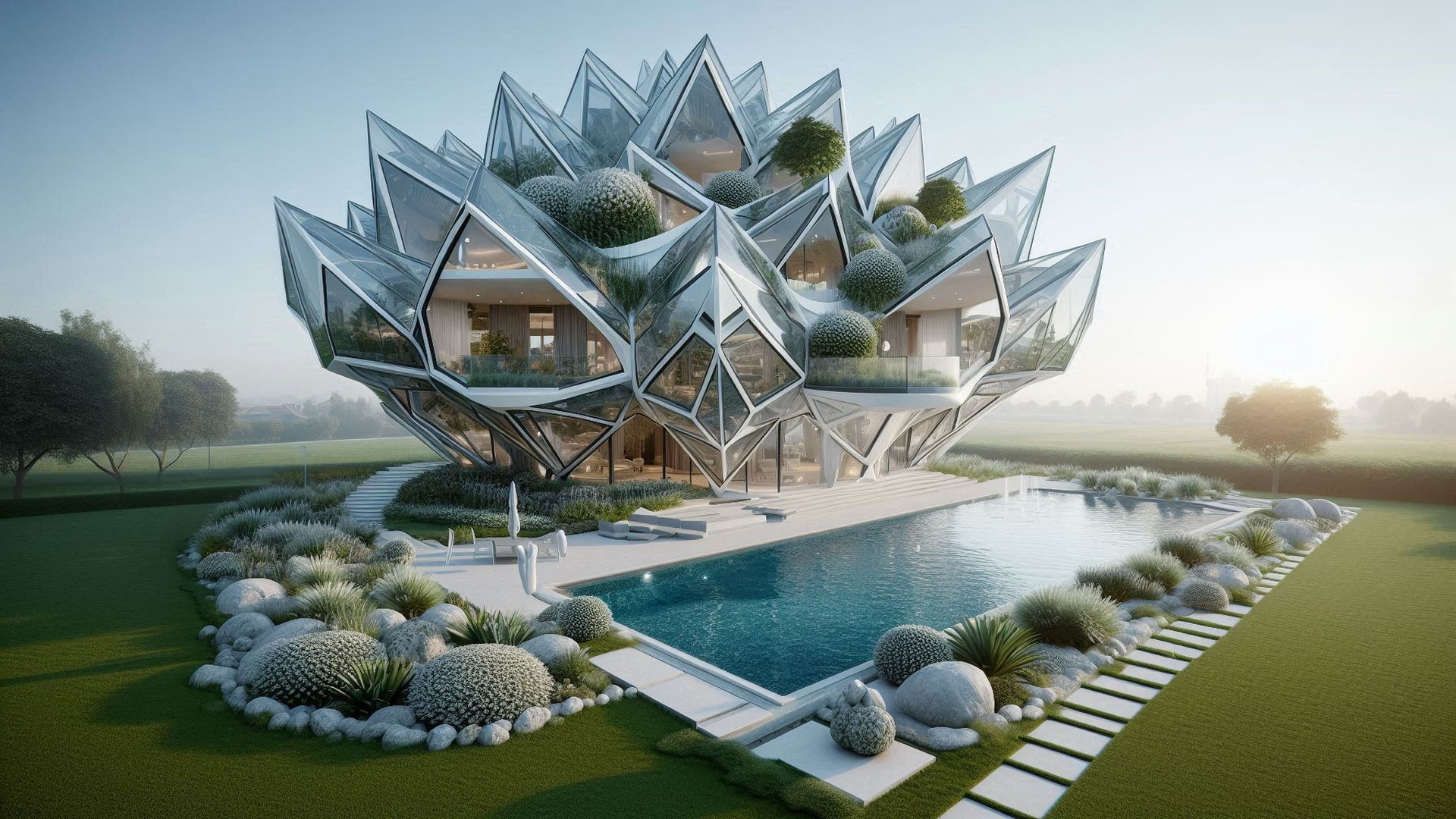 Crystalpunk Architekturstil