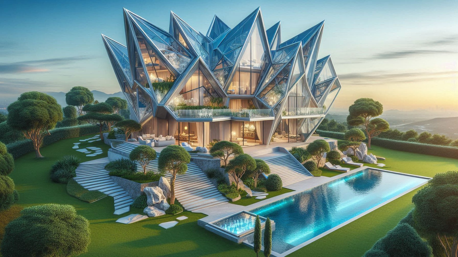 Crystalpunk-Architekturstil 