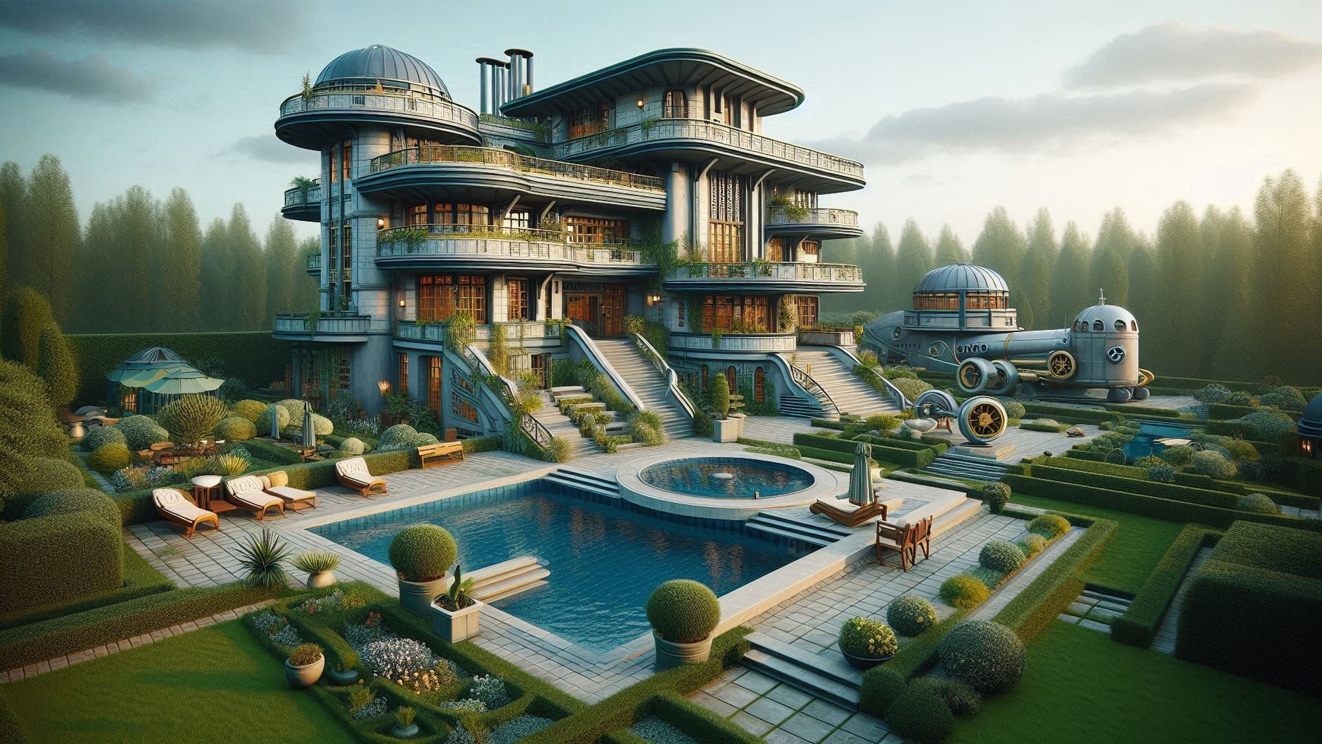 Dieselpunk Architekturstil