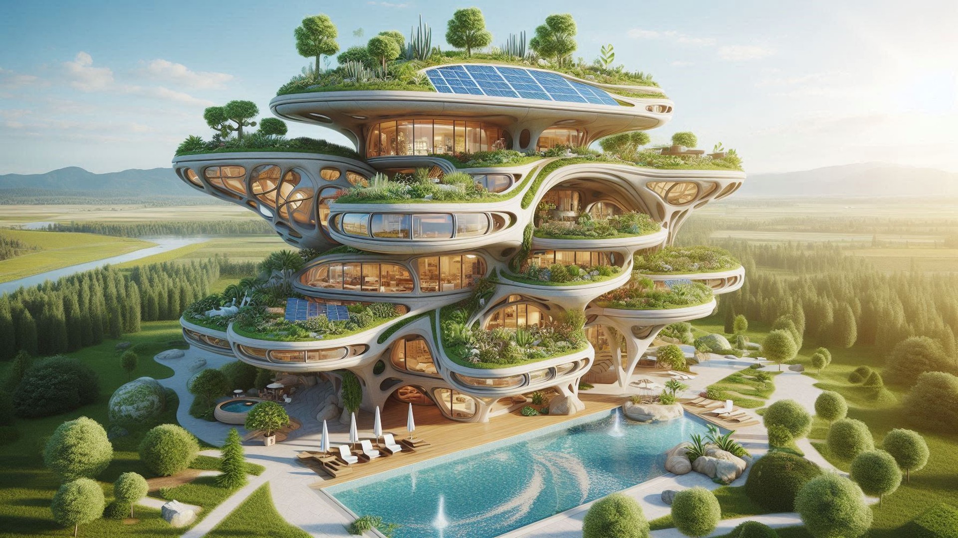 Solarpunk Architekturstil