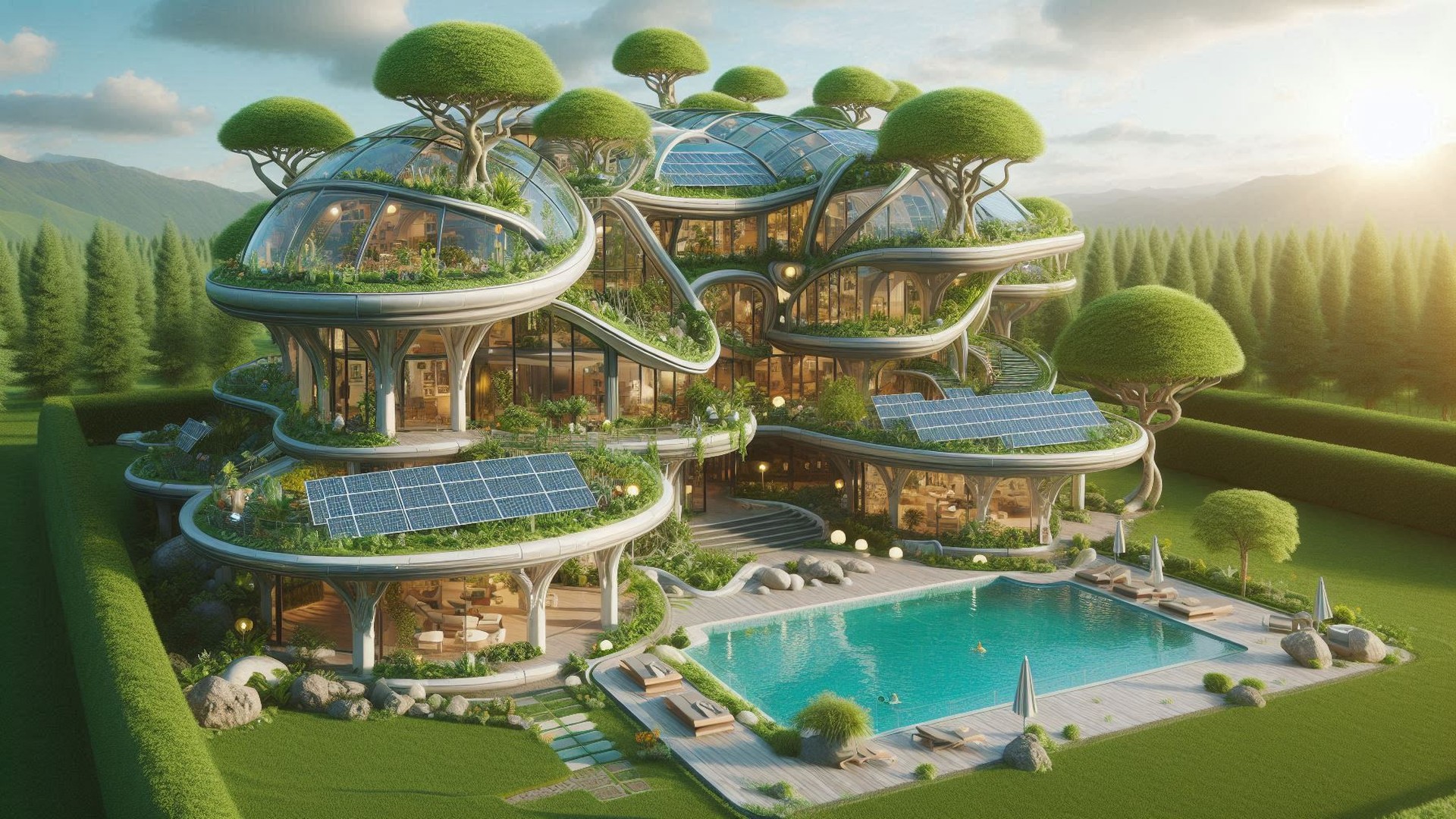 Solarpunk-Architekturstil 