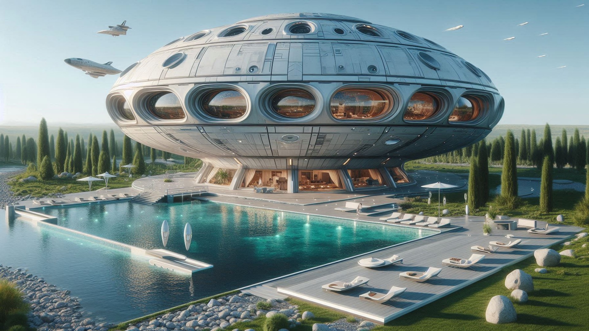 Spaceship-Hull-Architekturstil 
