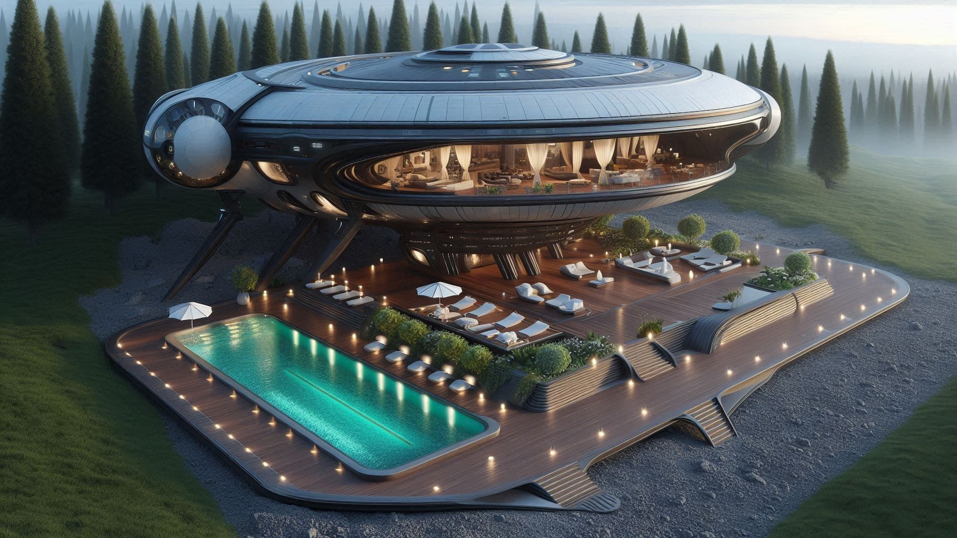 Spaceship Hull Architekturstil