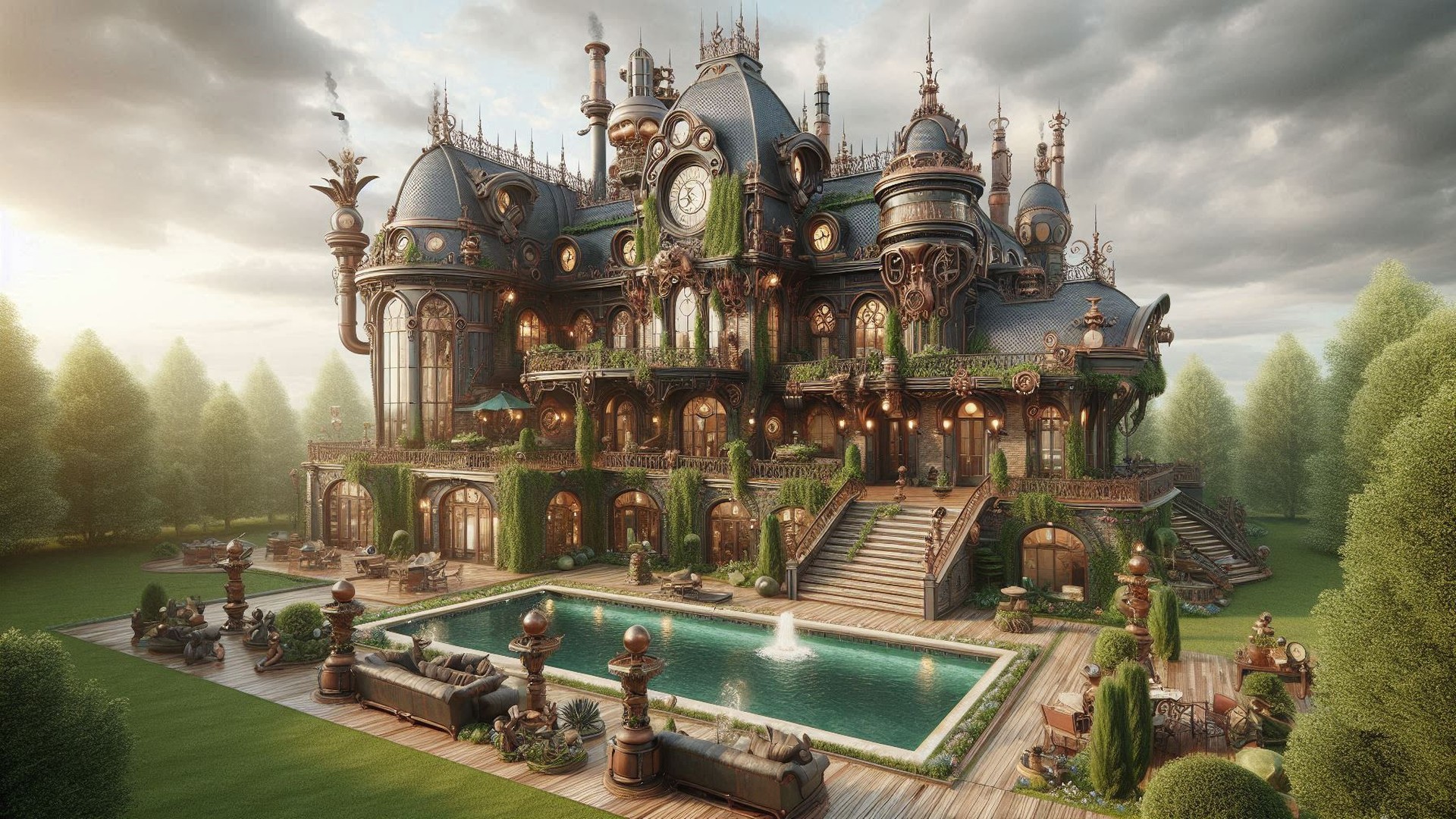 Steam-Punk-Architekturstil 