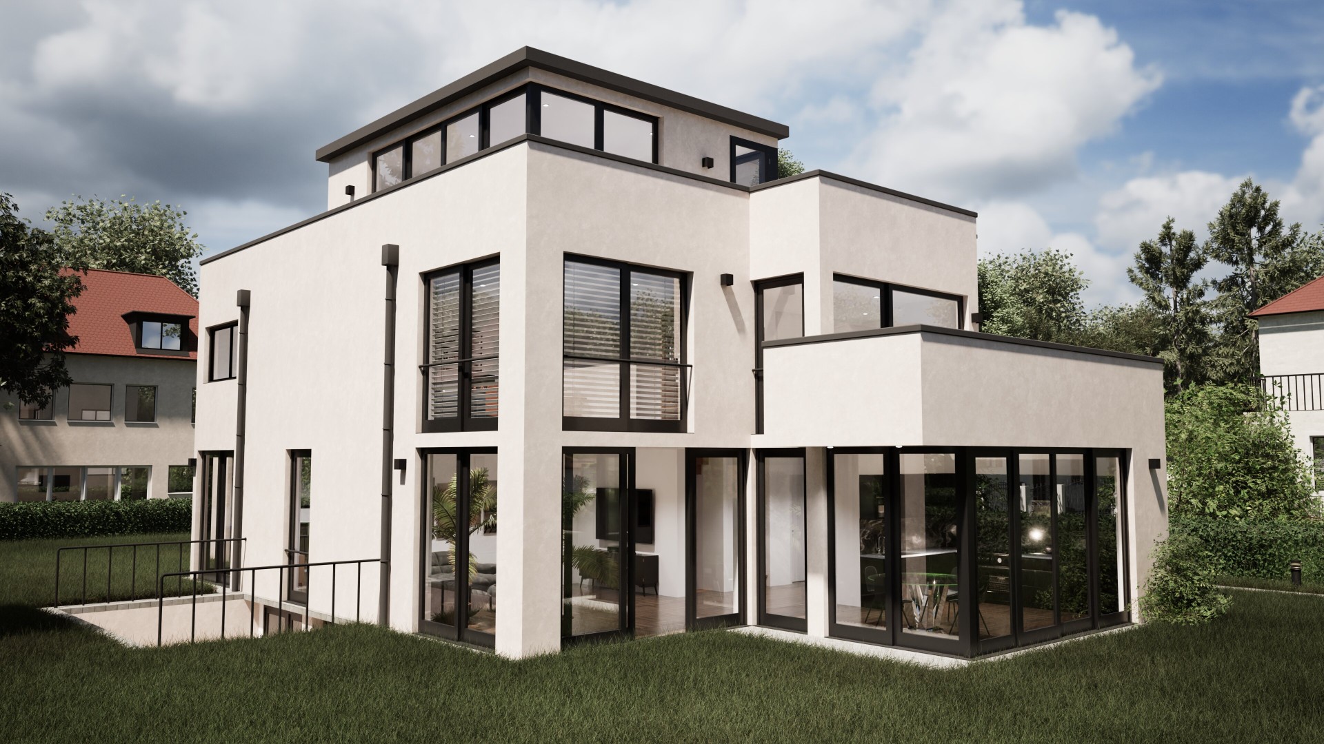 Duplexhaus mit Garten