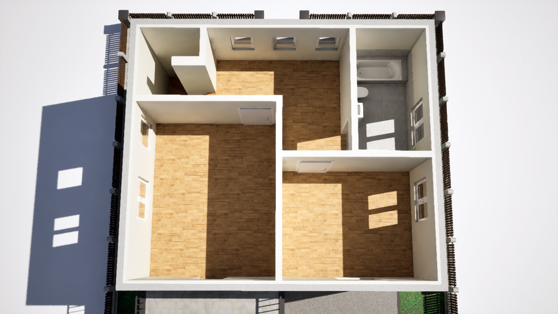 Architekturvisualisierung Illustrative Grundrisse