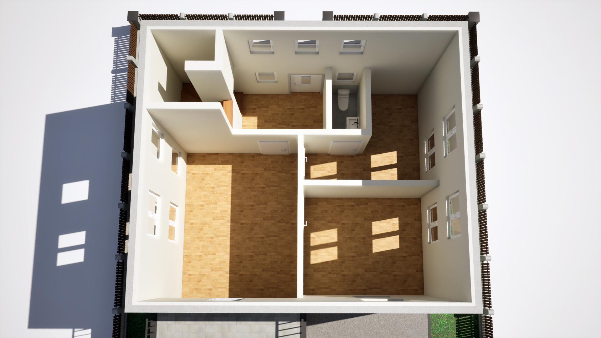 Architekturvisualisierung Illustrative Grundrisse