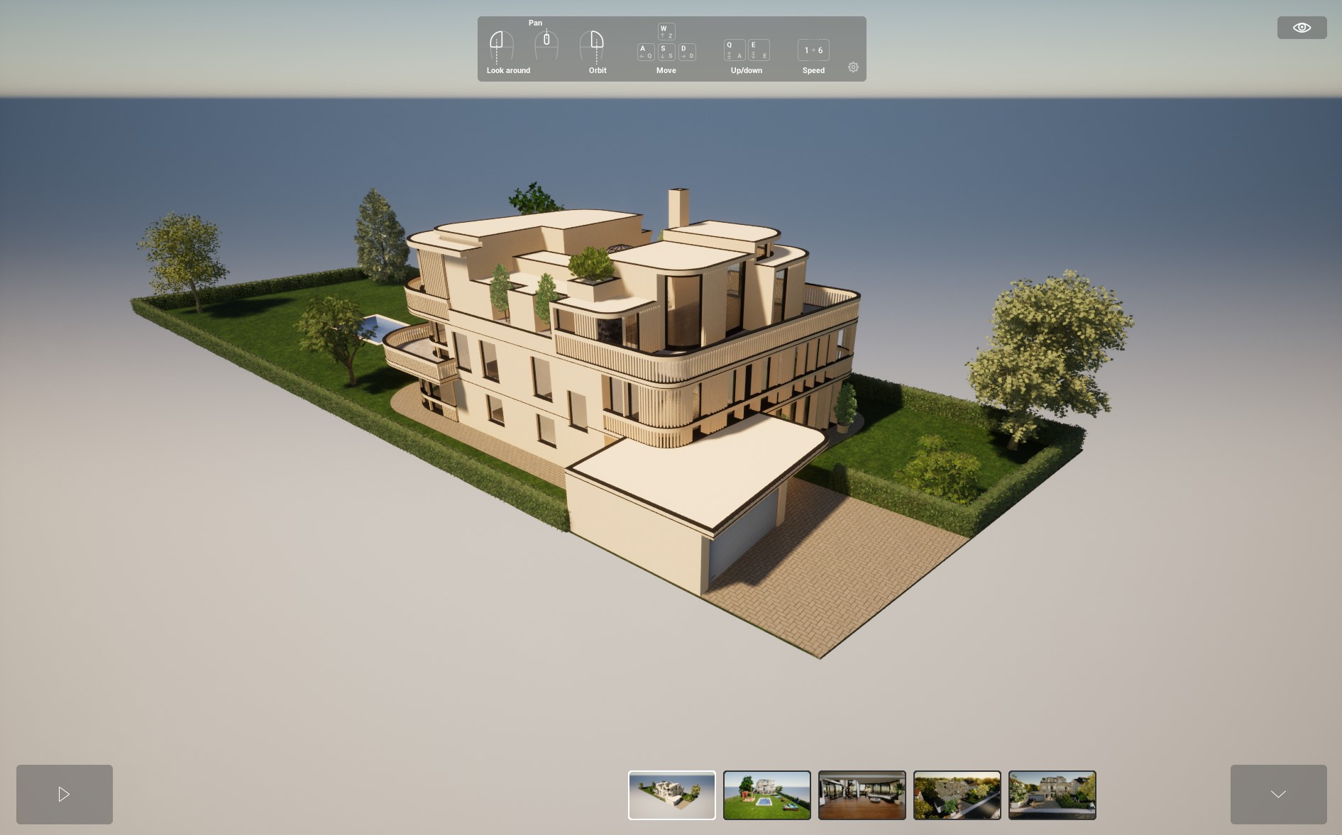 Architekturvisualisierung als Desktop-Spiel - Residenz Only